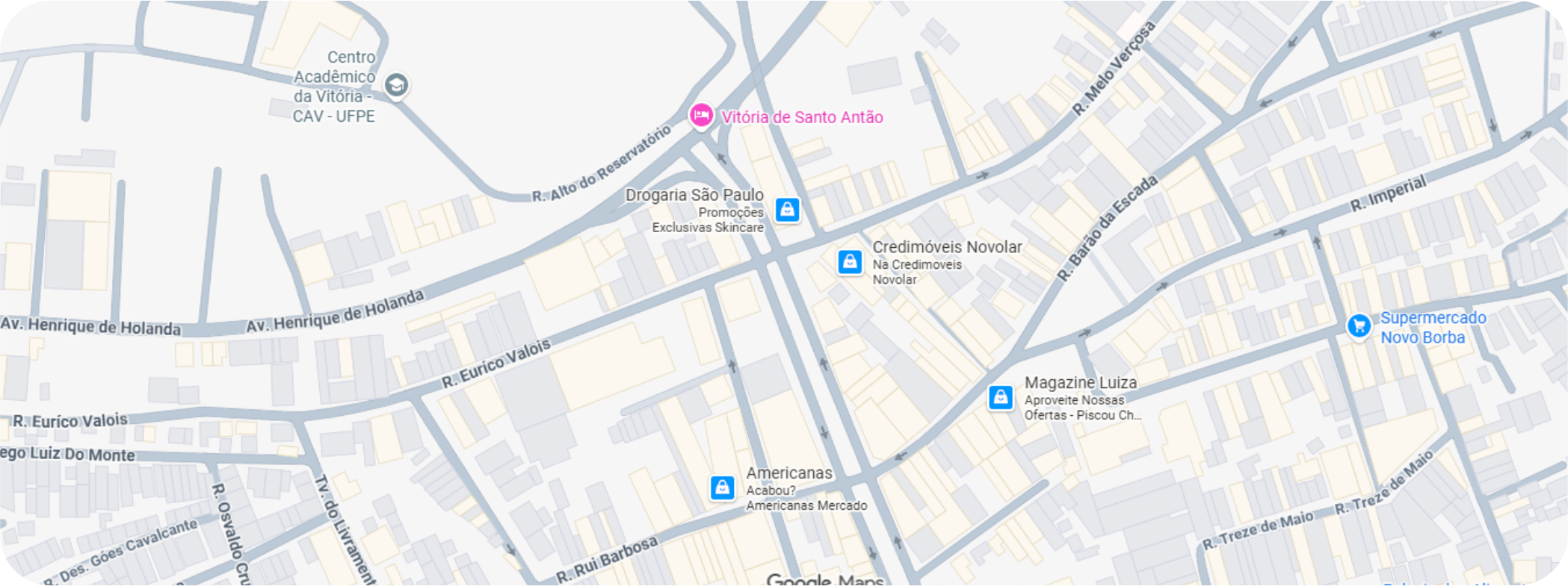 Mapa — Vitória de Santo Antão, Pernambuco